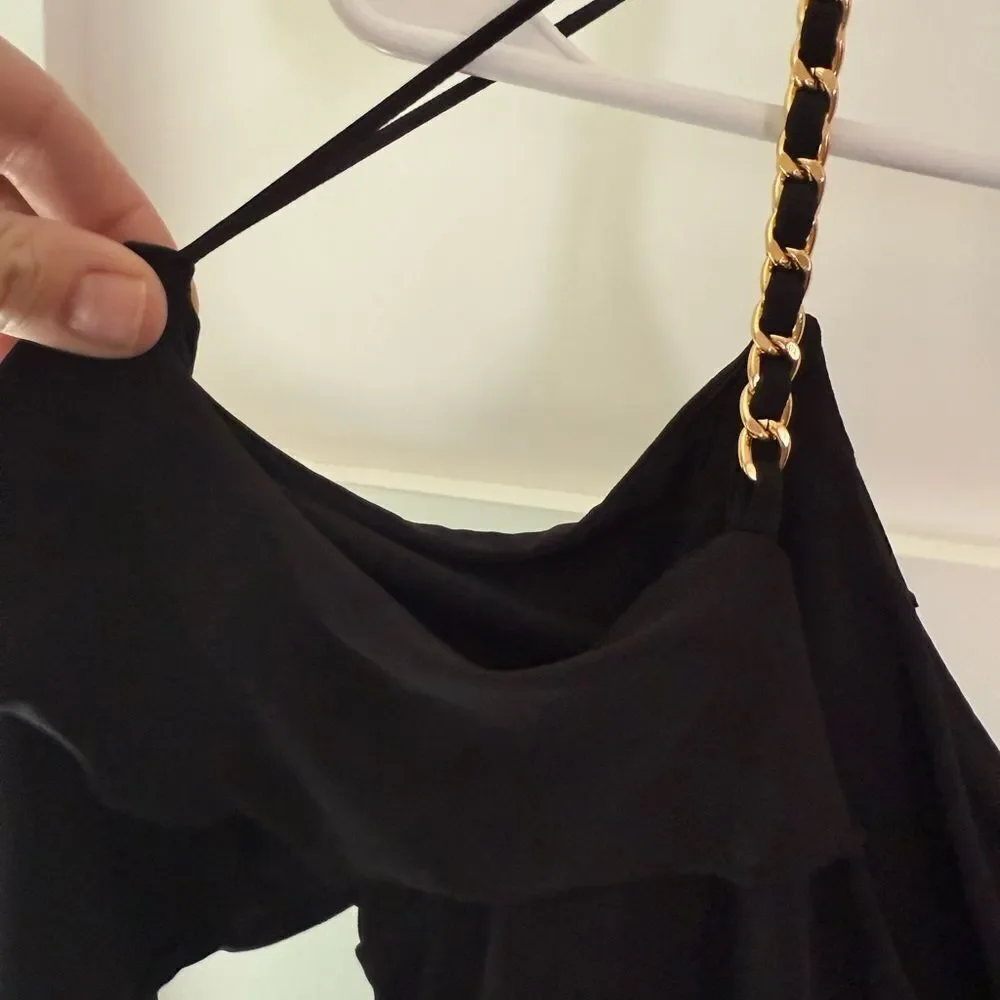 Elegant Black Off-Shoulder Dress